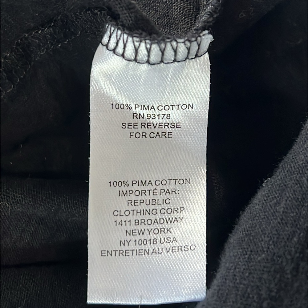 Industry Republic Clothing 100% Pima Cotton Ruffle Sleeve T-Shirt - Picture 5 of 5